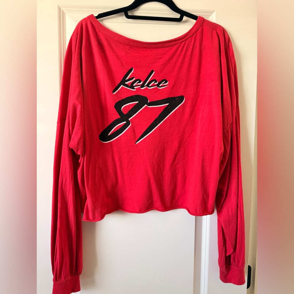 Majestic Women's Red Kansas City Chiefs Long Sleeve Tee - Picture 2 of 3